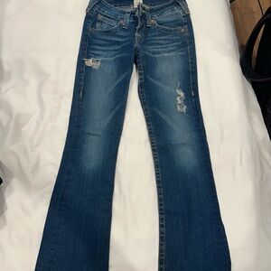 True Religion Dark Blue Flare Jeans